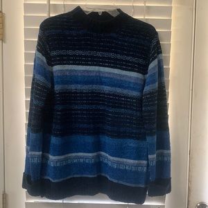 Erika blue striped sweater woman’s small